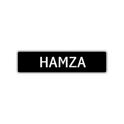 Hamza Street Sign Children Name Room Plate