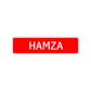 Hamza Street Sign Children Name Room Plate