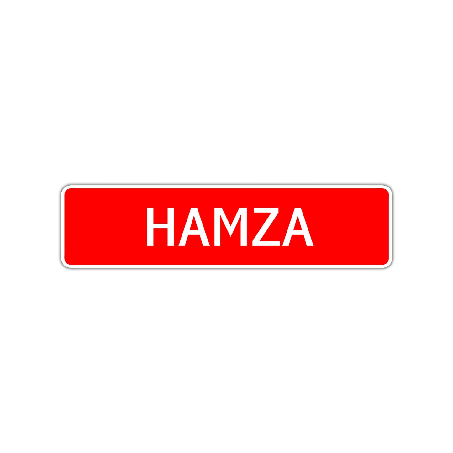 Hamza Street Sign Children Name Room Plate