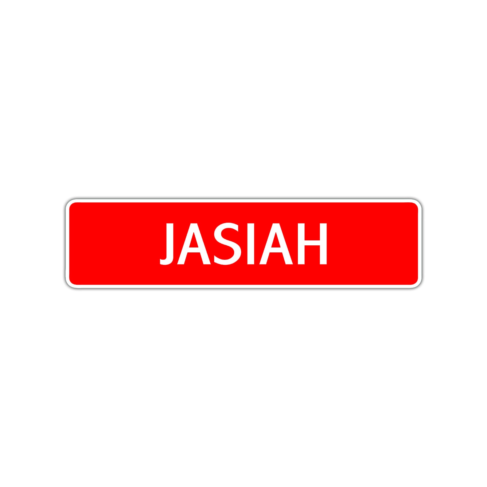 Jasiah Street Sign Children Name Room Plate