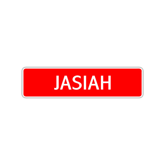 Jasiah Street Sign Children Name Room Plate