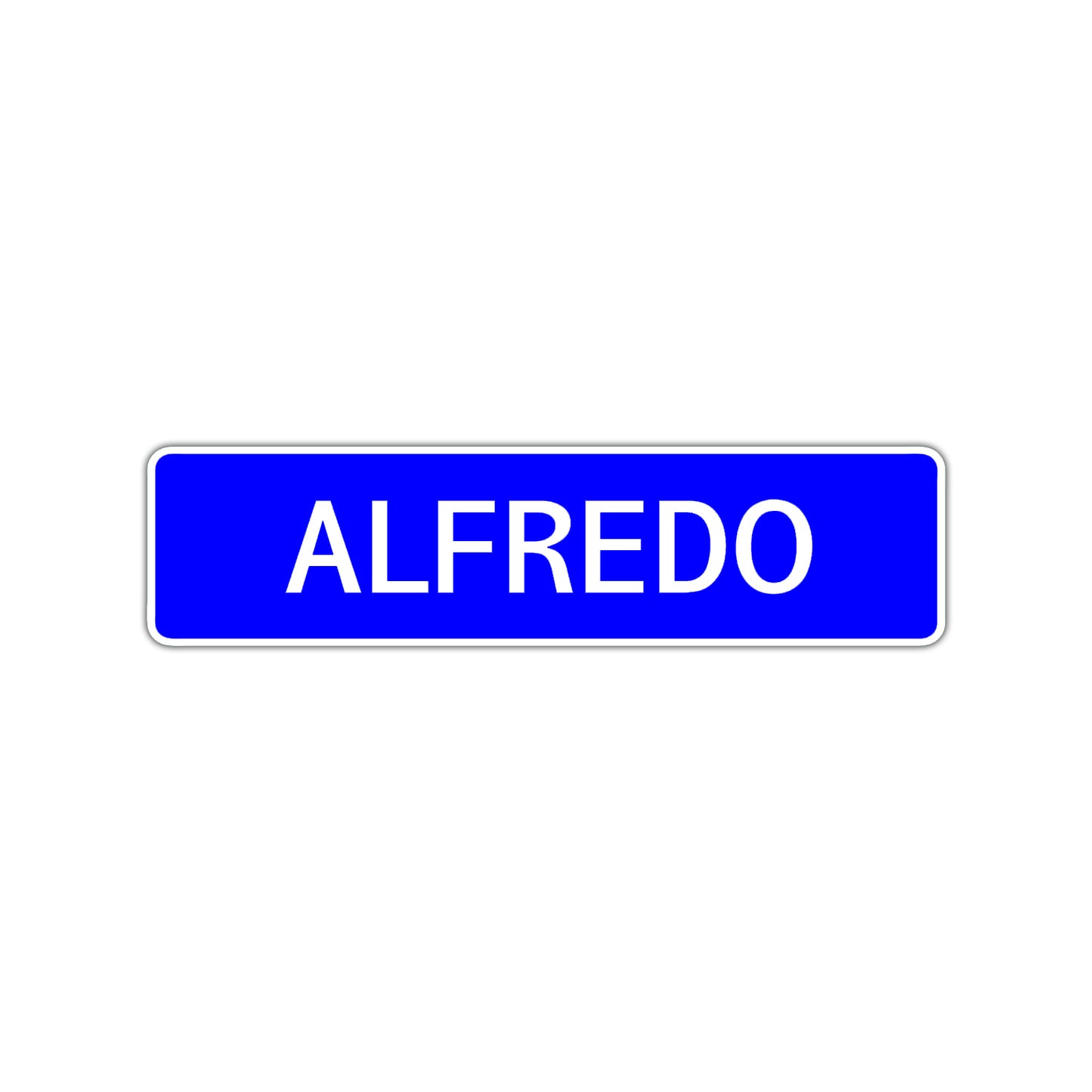 Alfredo Street Sign Children Name Room Plate