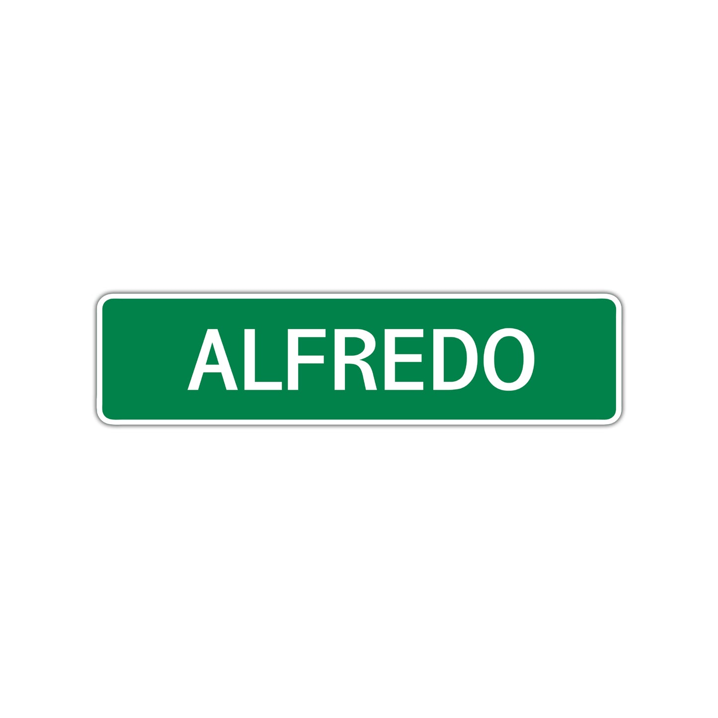 Alfredo Street Sign Children Name Room Plate