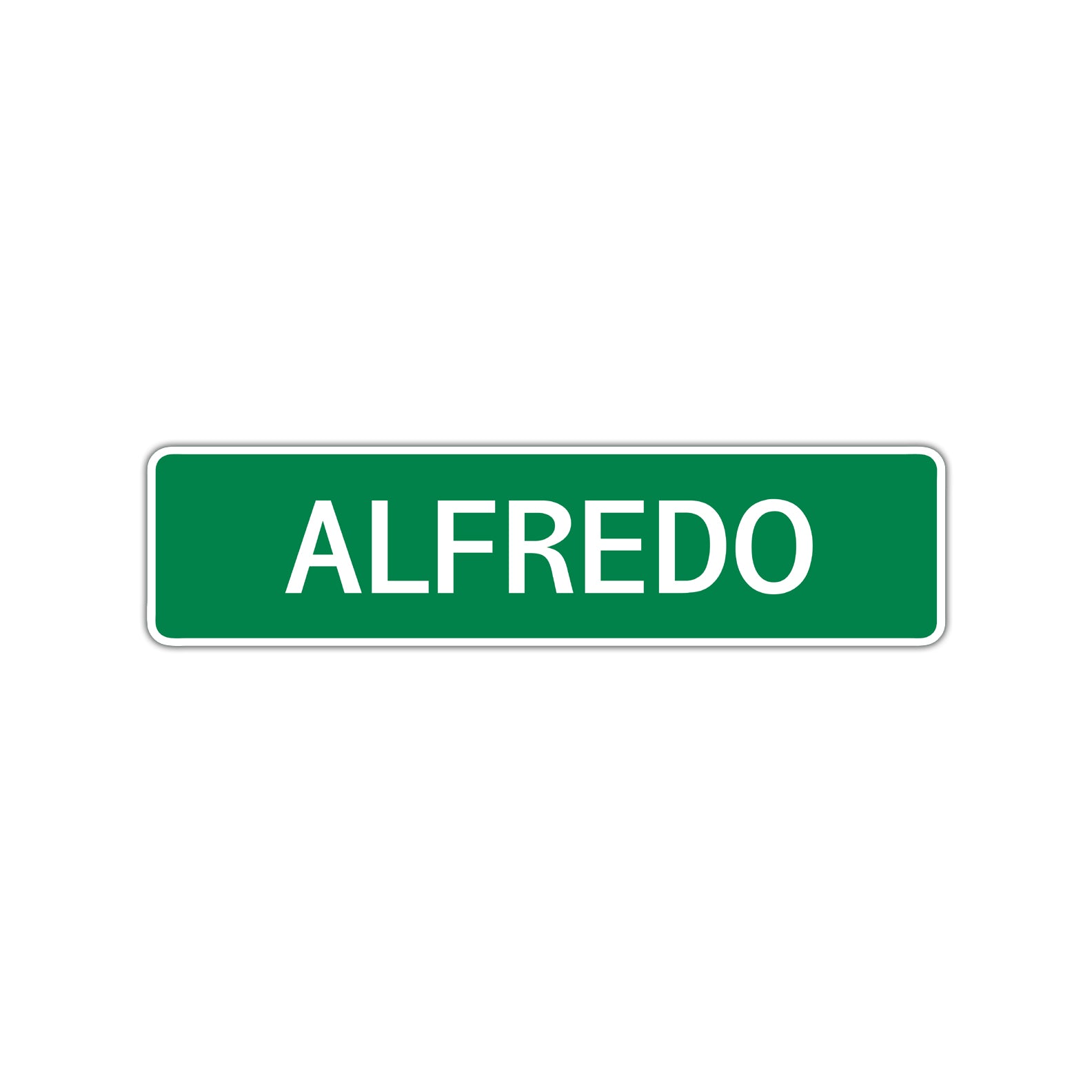 Alfredo Street Sign Children Name Room Plate