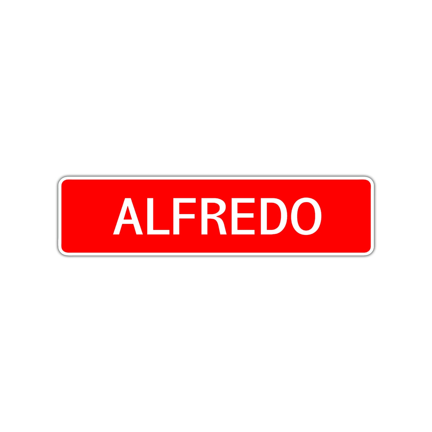 Alfredo Street Sign Children Name Room Plate