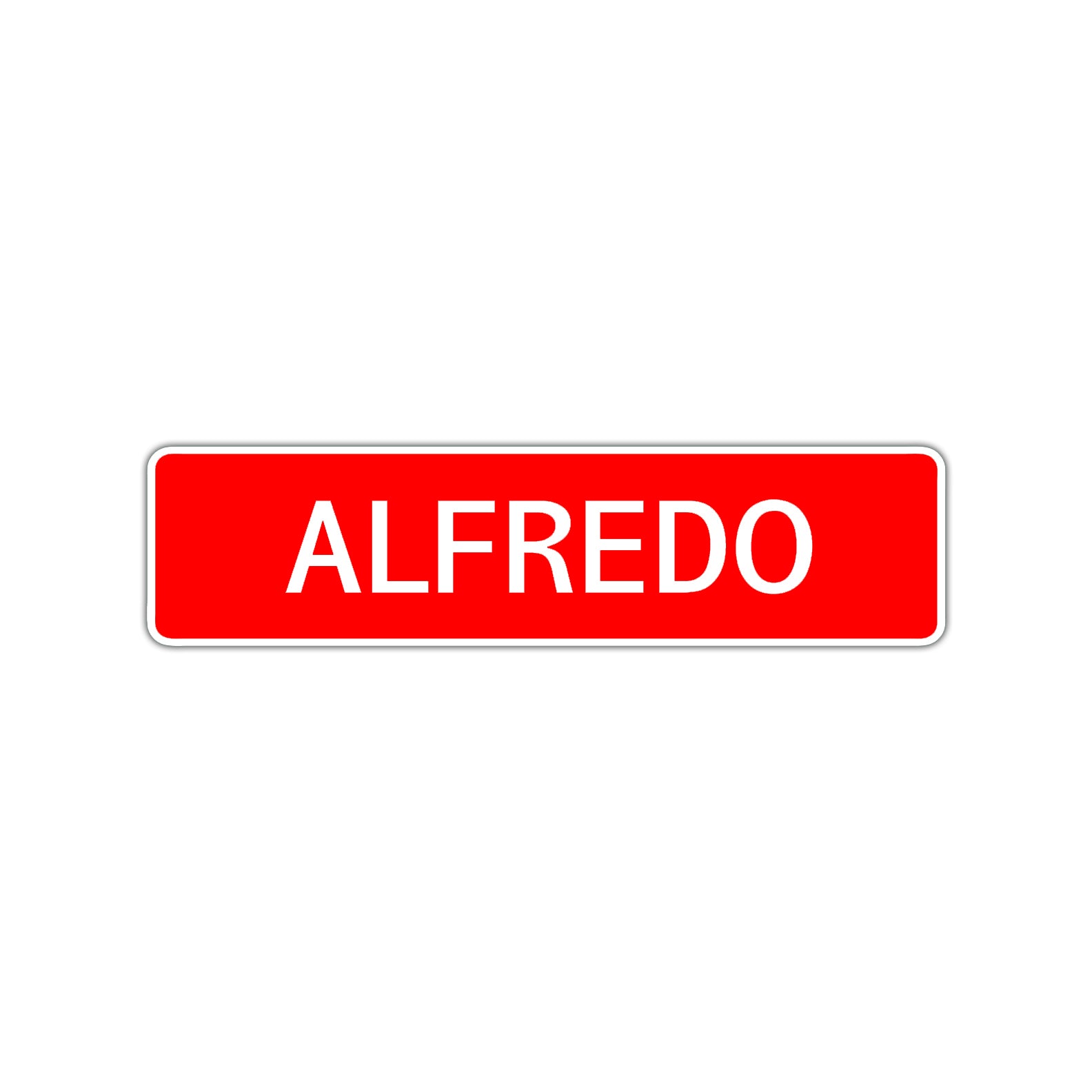 Alfredo Street Sign Children Name Room Plate
