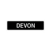 Devon Street Sign Children Name Room Plate