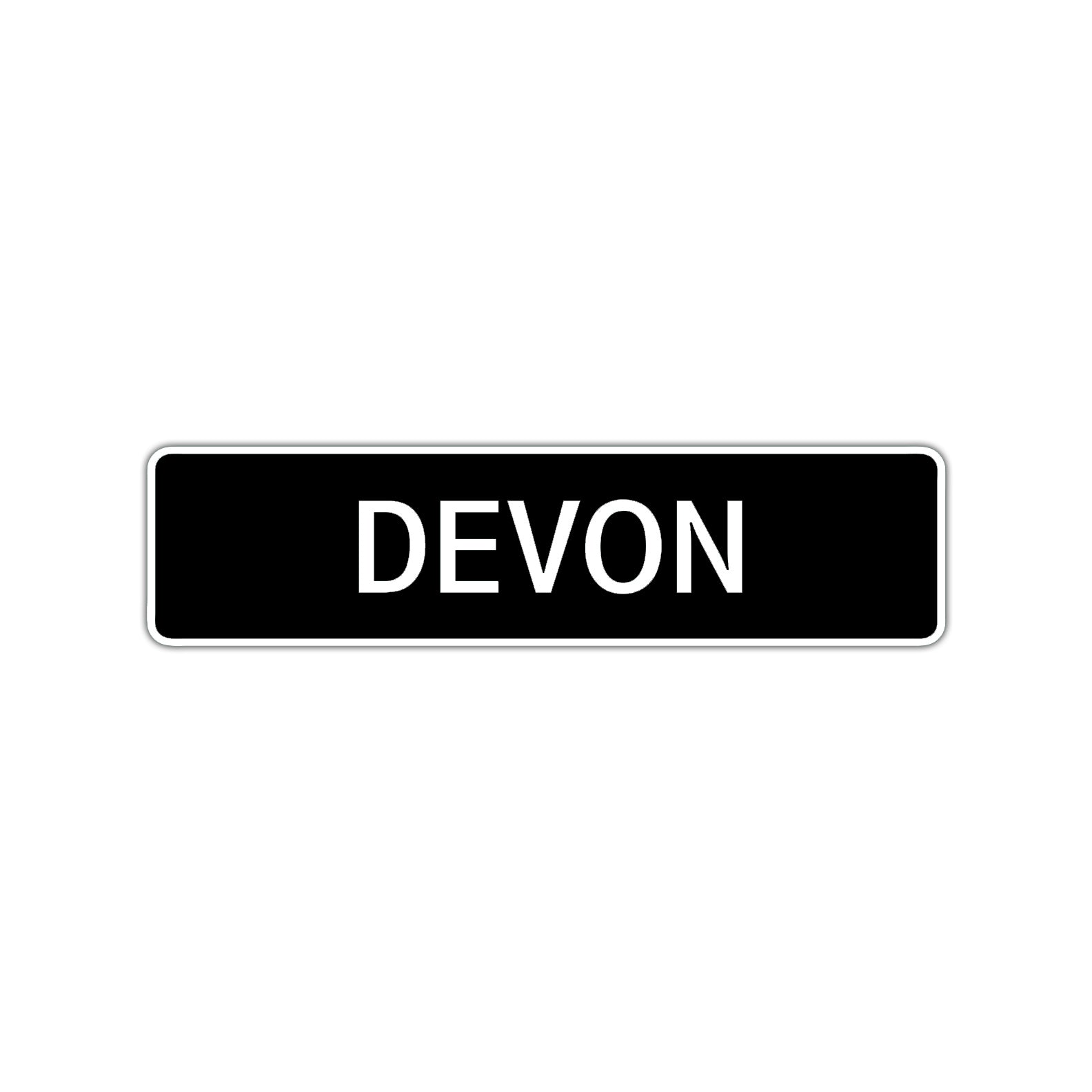 Devon Street Sign Children Name Room Plate