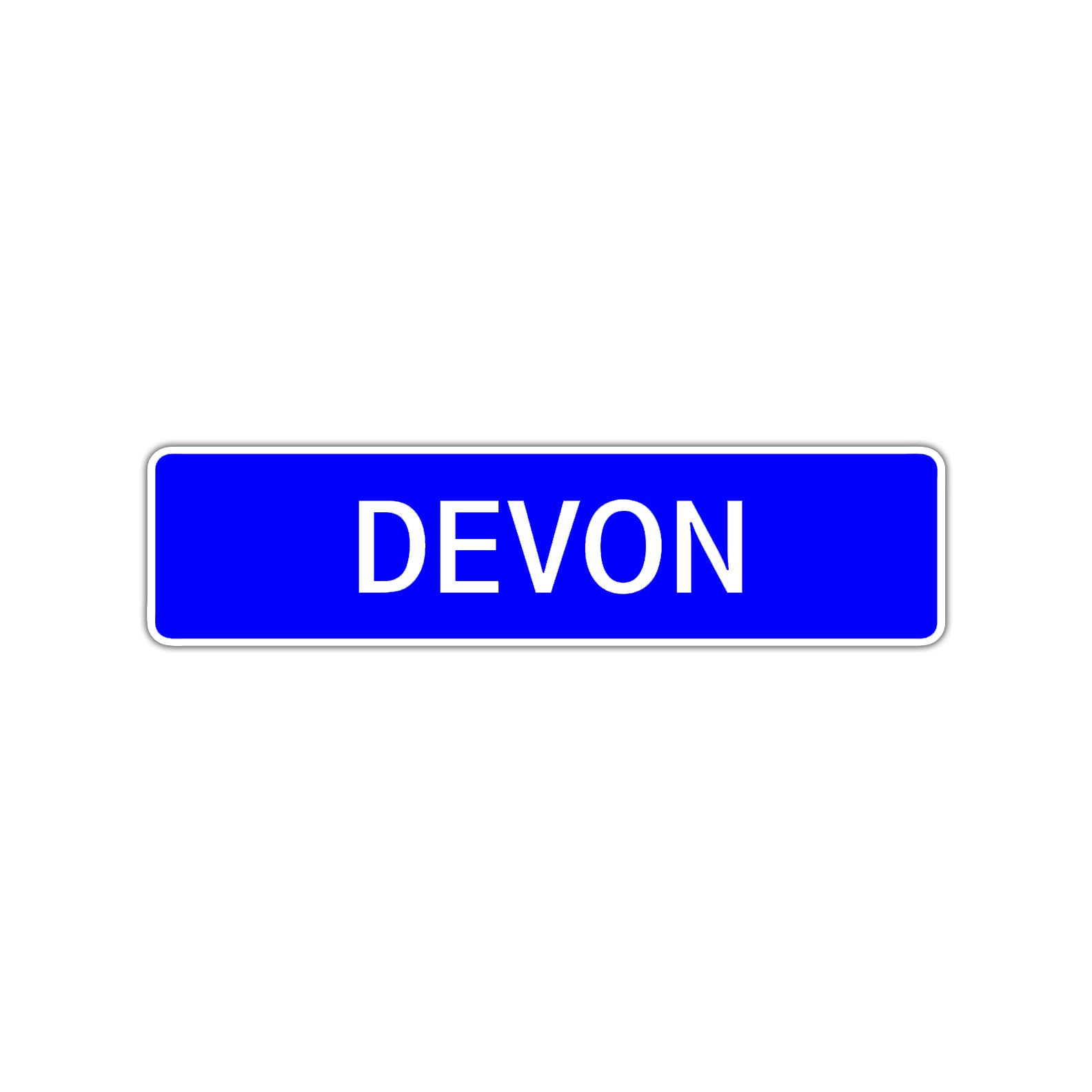 Devon Street Sign Children Name Room Plate