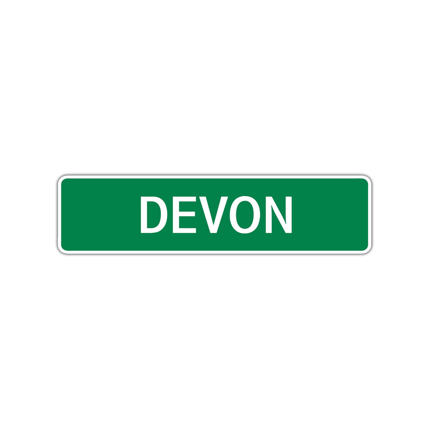 Devon Street Sign Children Name Room Plate