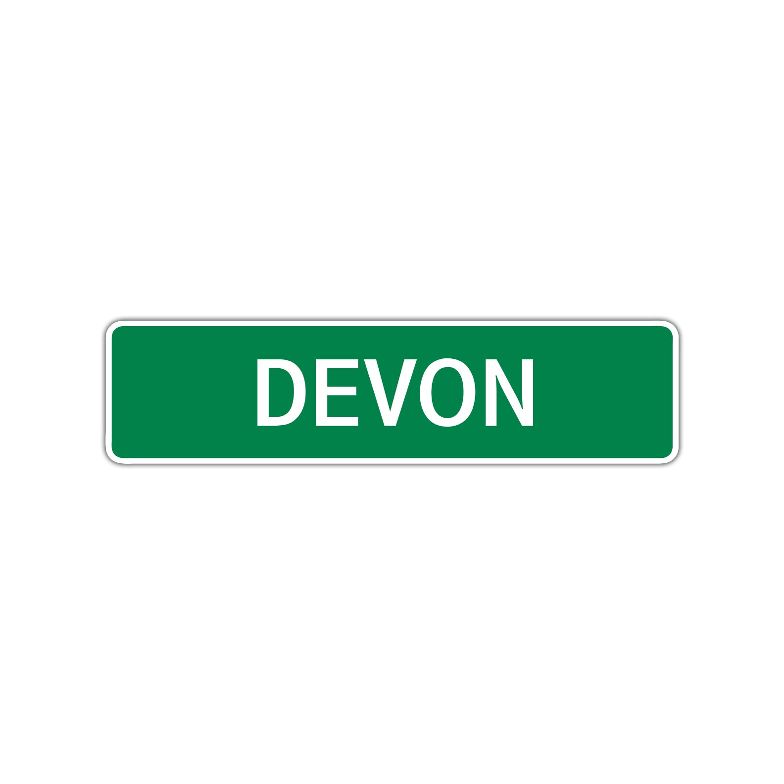 Devon Street Sign Children Name Room Plate