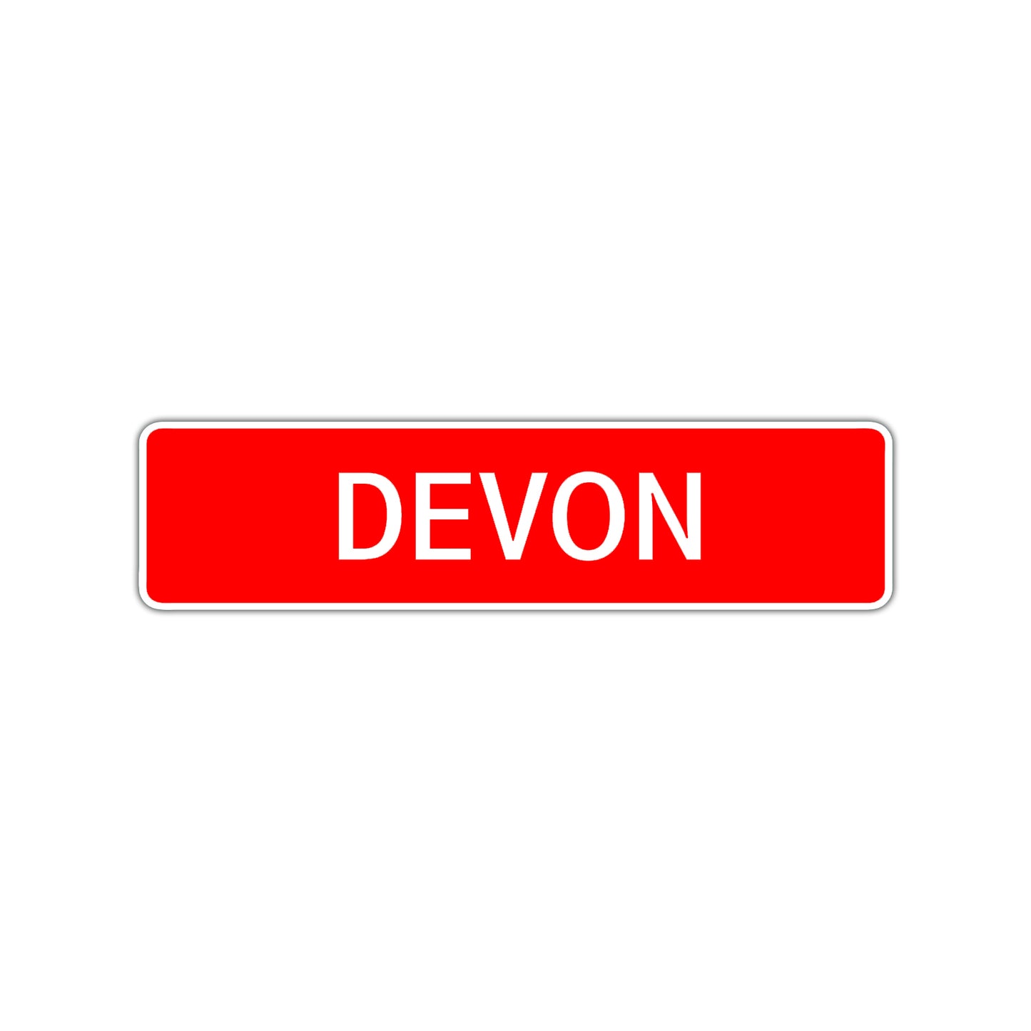 Devon Street Sign Children Name Room Plate