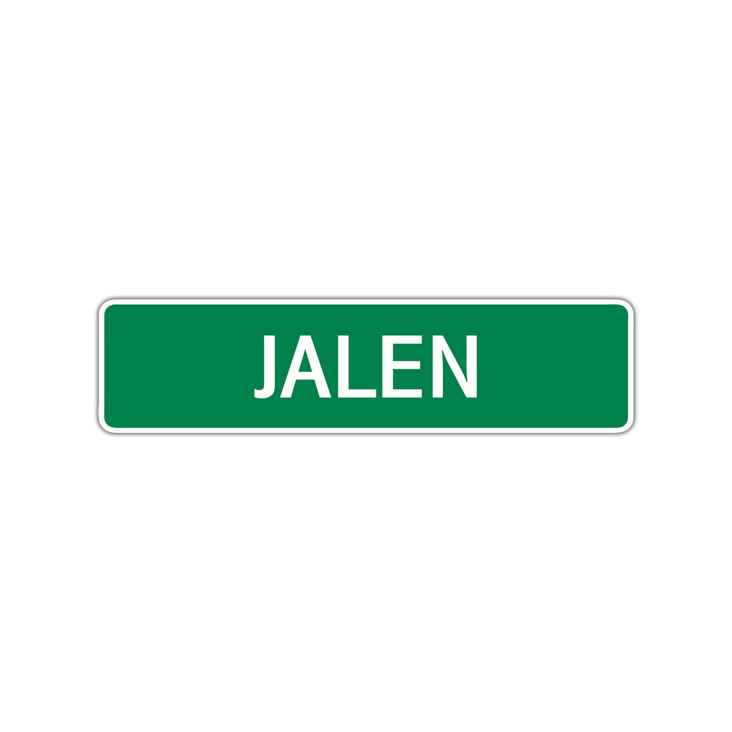 Jalen Street Sign Children Name Room Plate