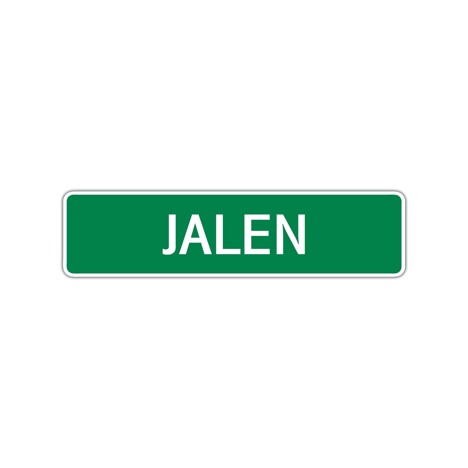 Jalen Street Sign Children Name Room Plate