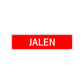 Jalen Street Sign Children Name Room Plate