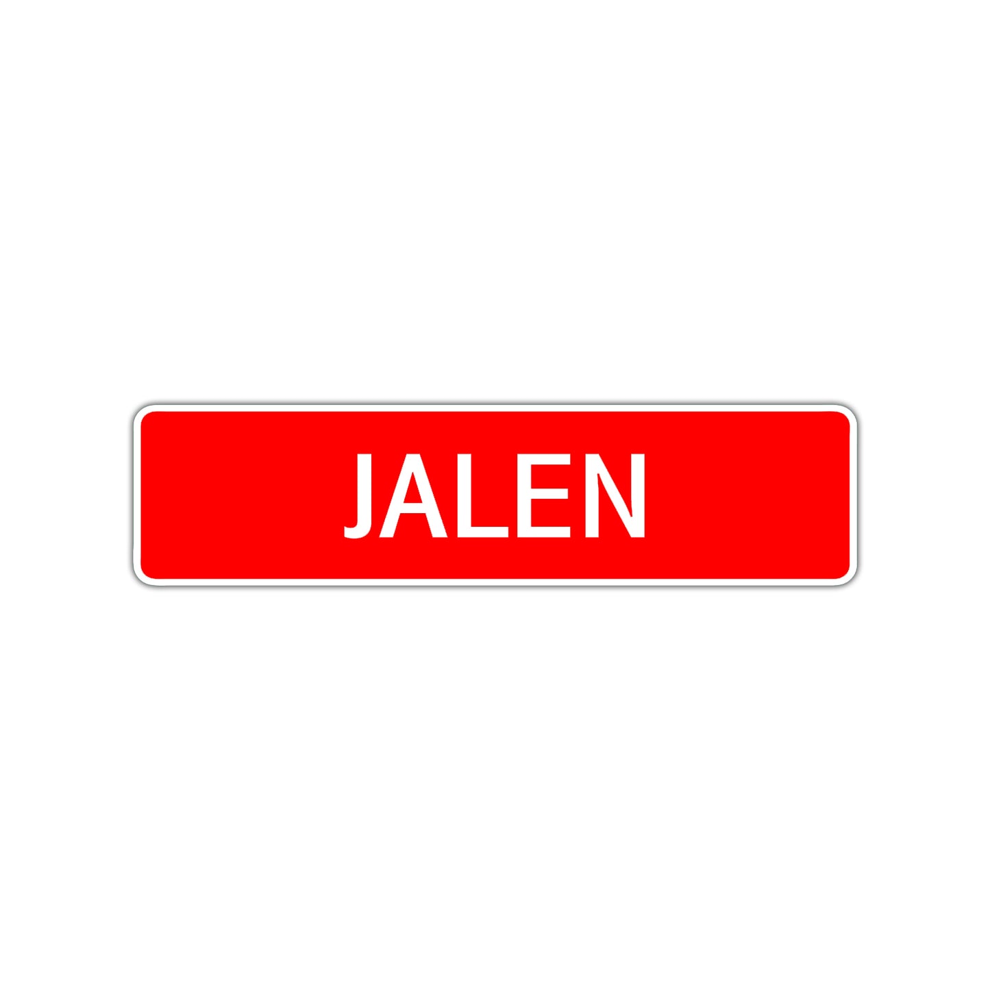 Jalen Street Sign Children Name Room Plate