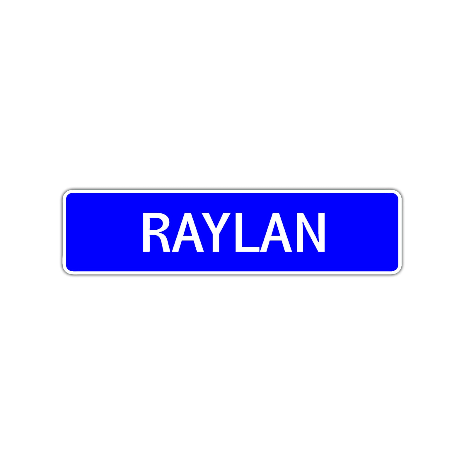 Rylan Street Sign Children Name Room Plate