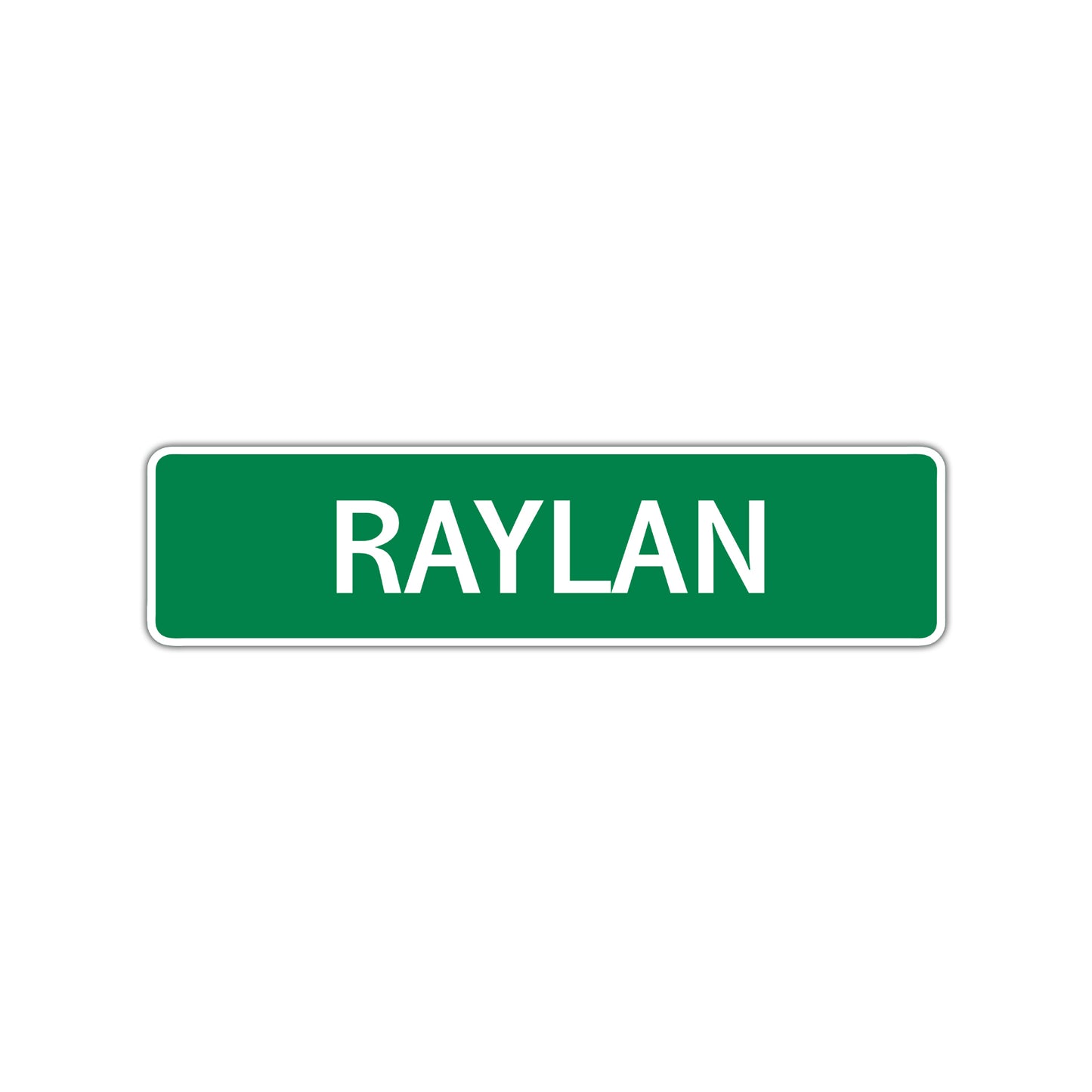 Rylan Street Sign Children Name Room Plate