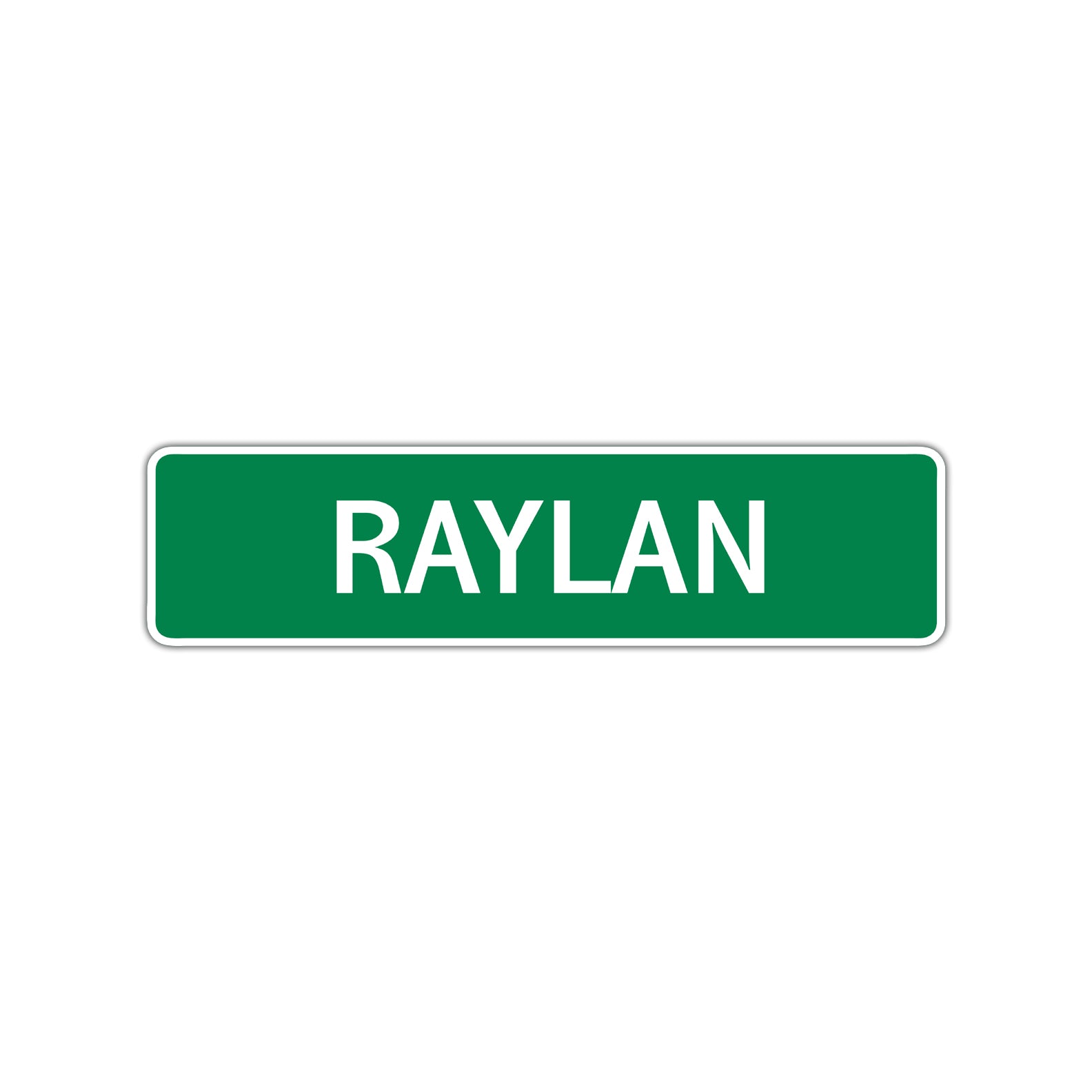 Rylan Street Sign Children Name Room Plate