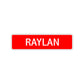 Rylan Street Sign Children Name Room Plate