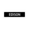 Edison Street Sign Children Name Room Plate