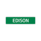 Edison Street Sign Children Name Room Plate