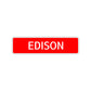 Edison Street Sign Children Name Room Plate