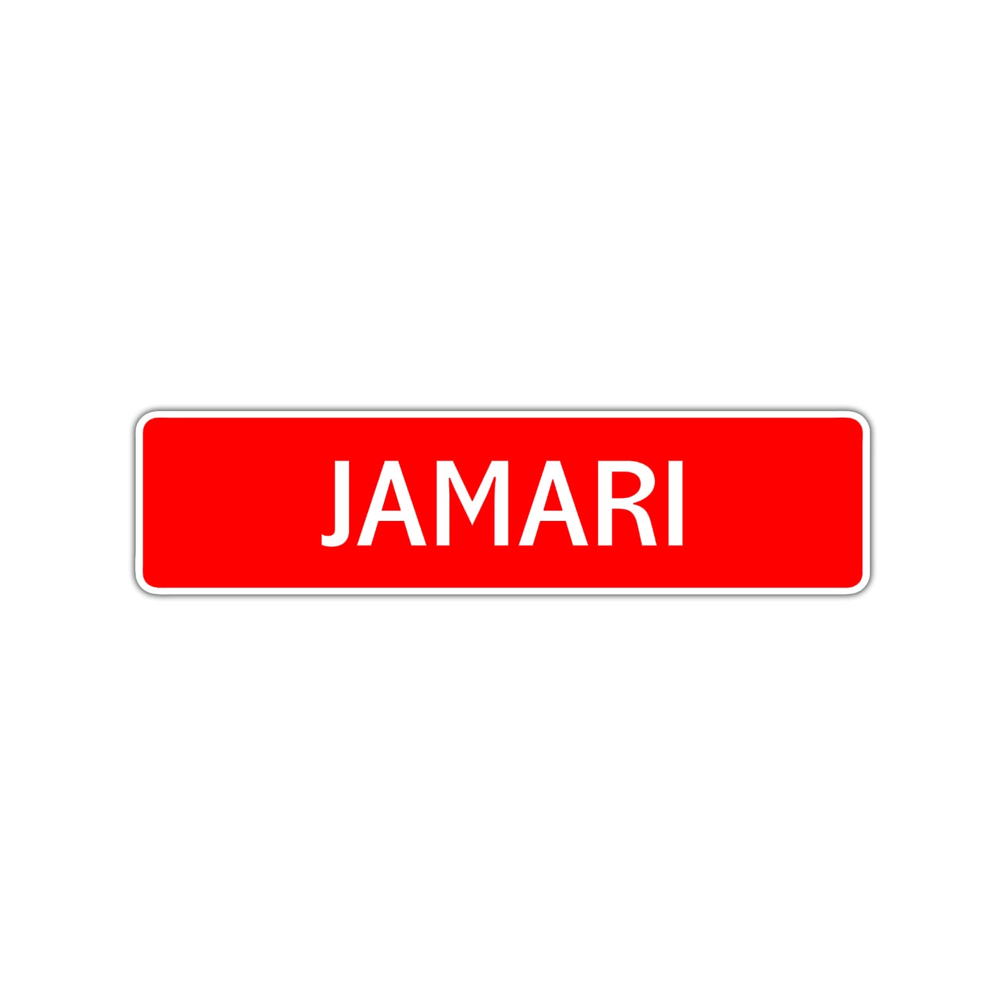 Jamari Street Sign Children Name Room Plate