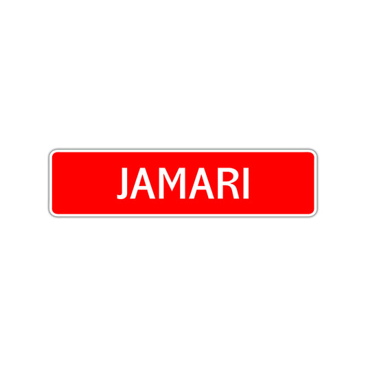Jamari Street Sign Children Name Room Plate