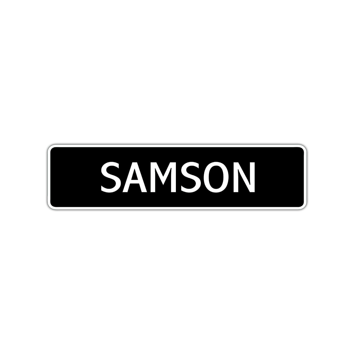 Samson Street Sign Children Name Room Plate