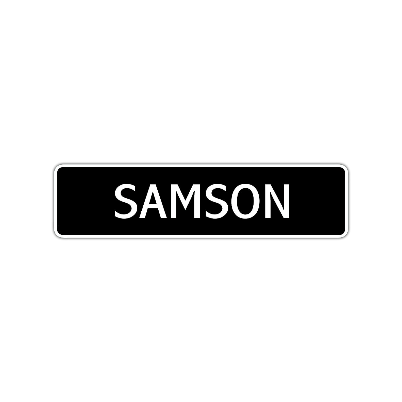Samson Street Sign Children Name Room Plate