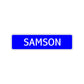 Samson Street Sign Children Name Room Plate