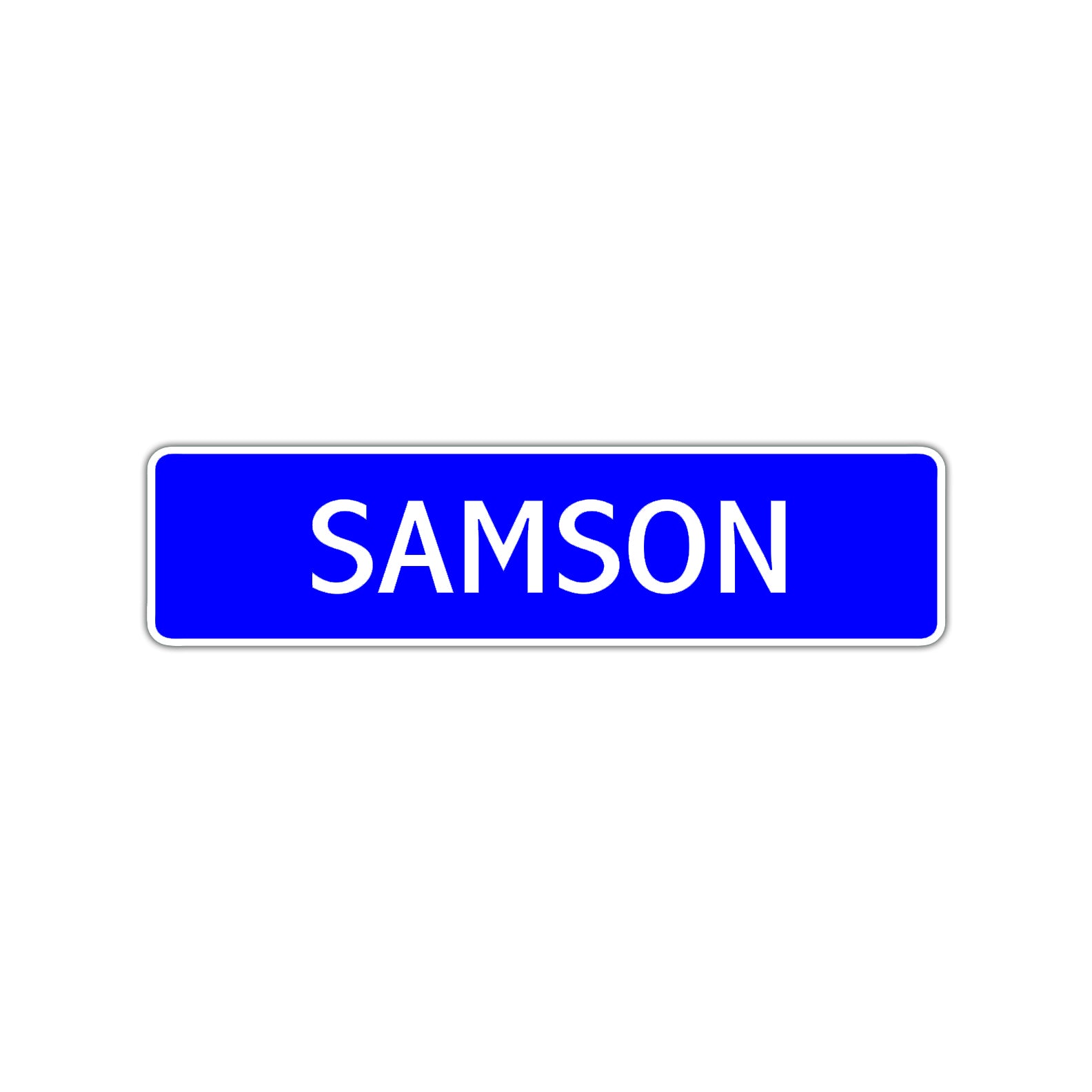 Samson Street Sign Children Name Room Plate