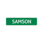 Samson Street Sign Children Name Room Plate