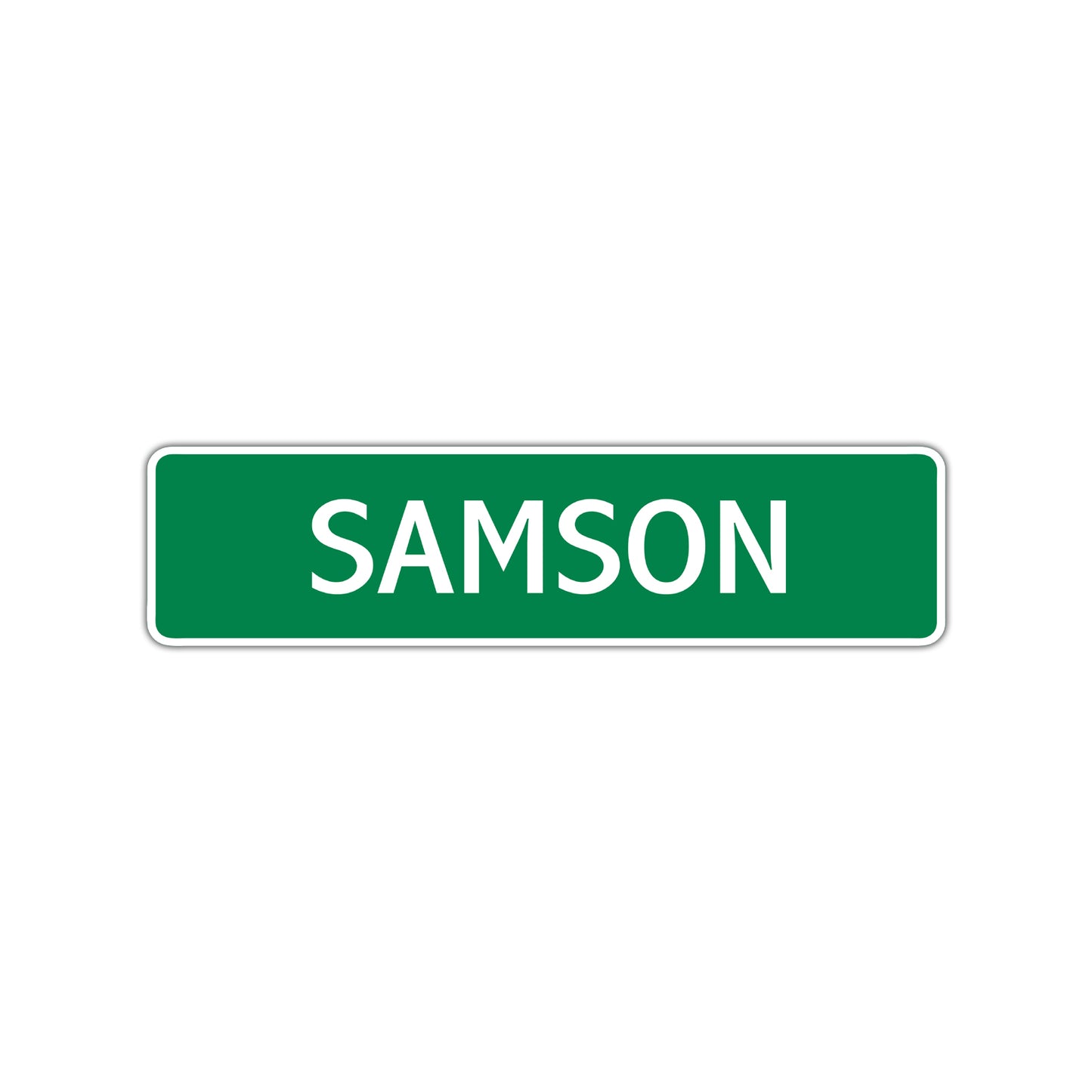 Samson Street Sign Children Name Room Plate