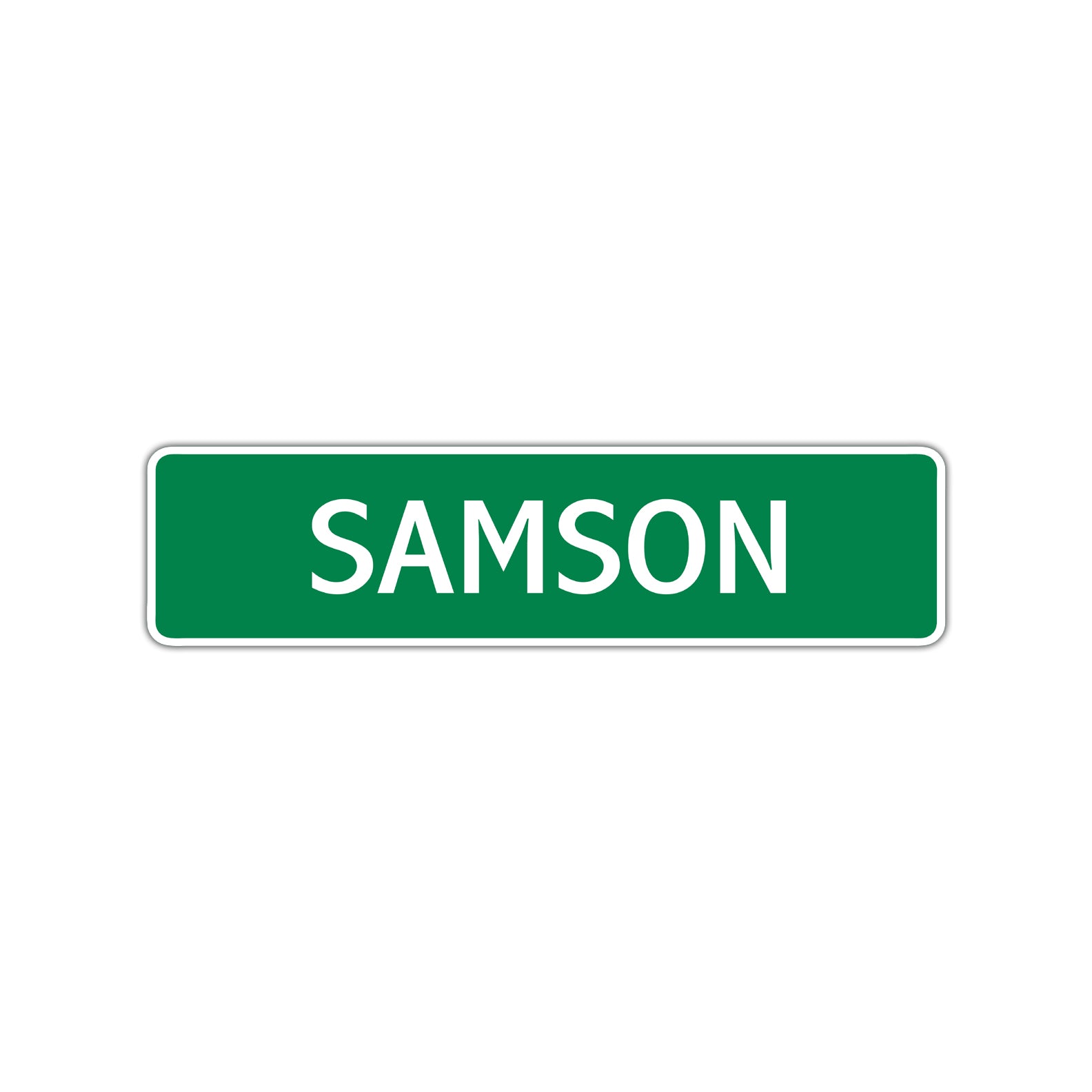 Samson Street Sign Children Name Room Plate
