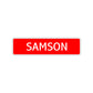 Samson Street Sign Children Name Room Plate