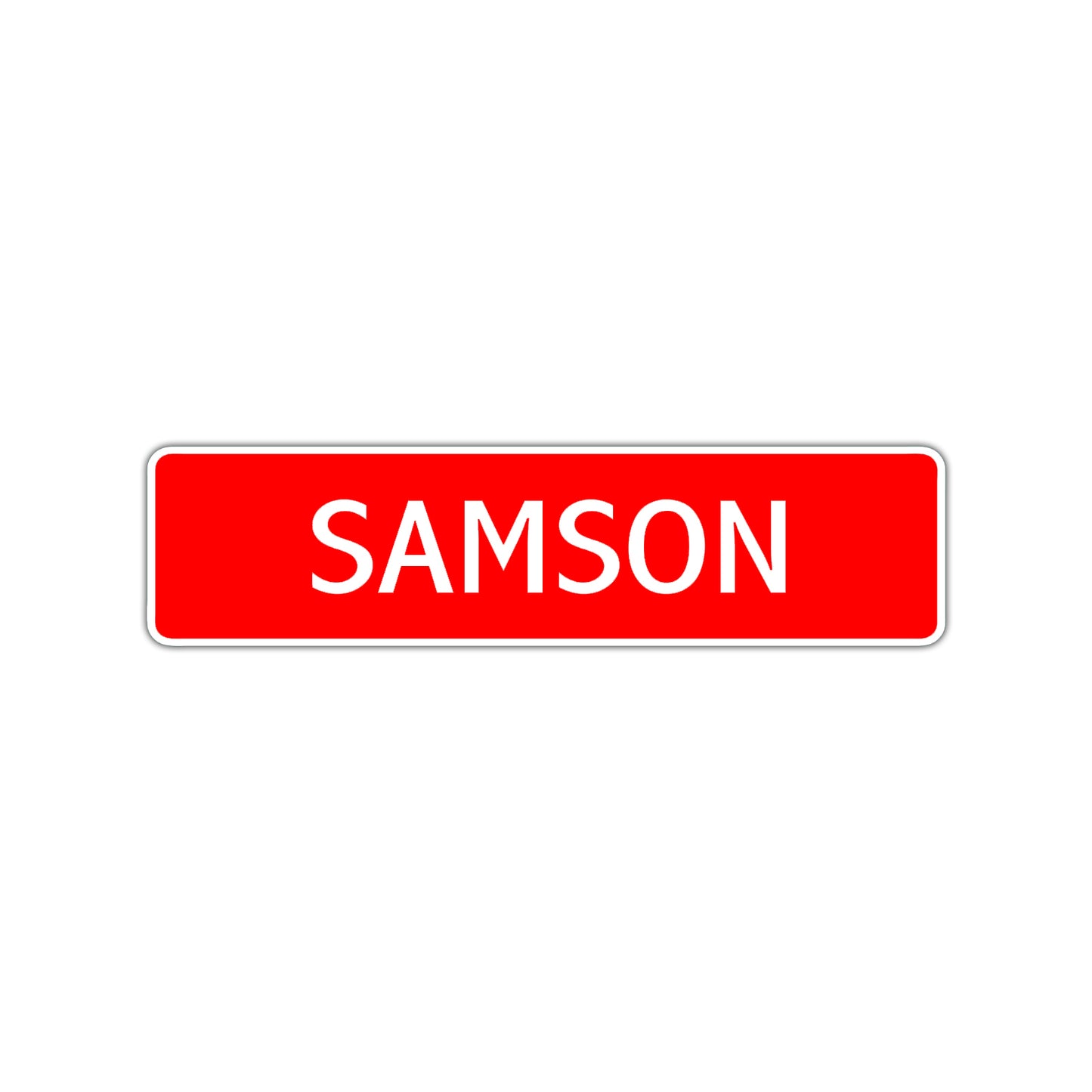 Samson Street Sign Children Name Room Plate