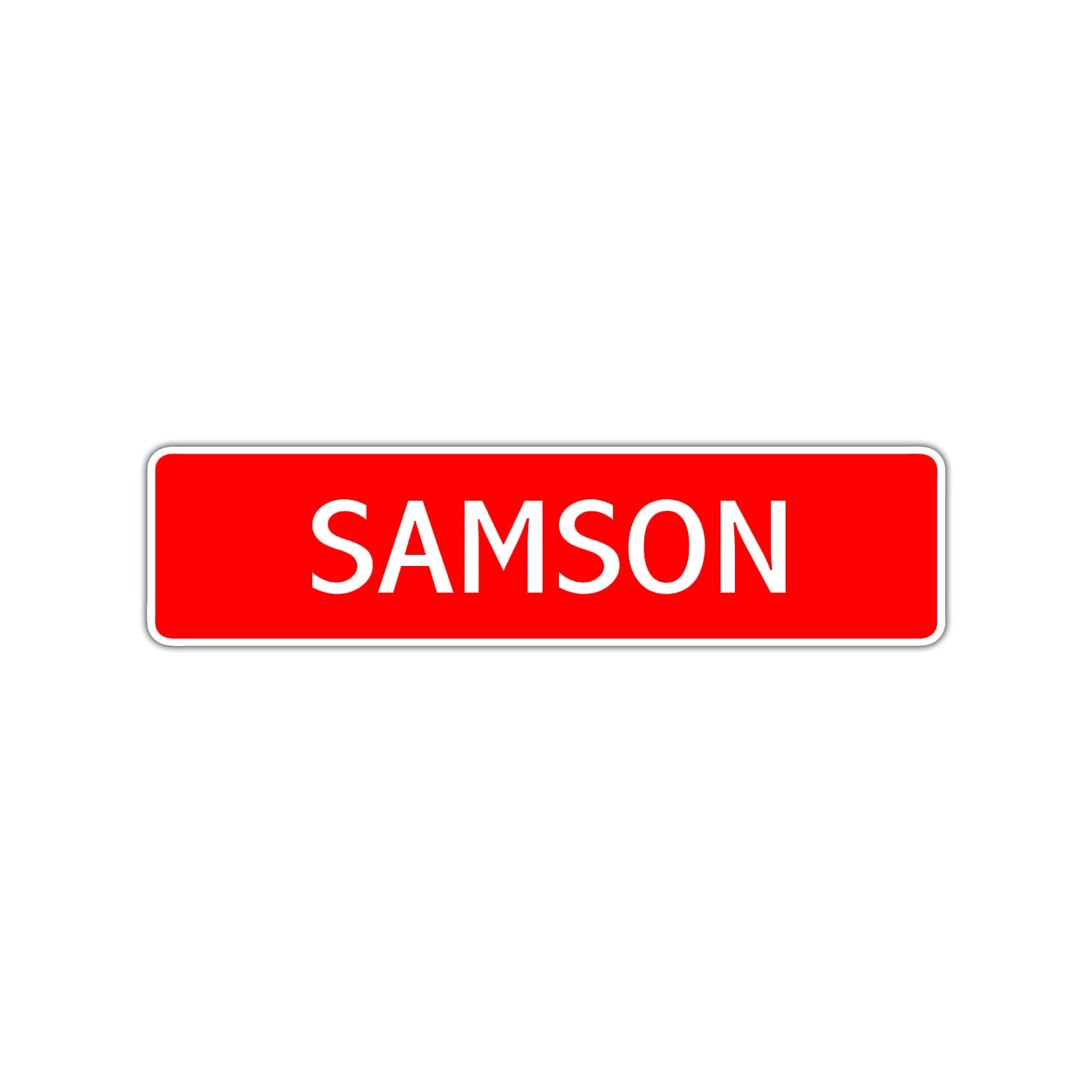 Samson Street Sign Children Name Room Plate