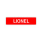 Lionel Street Sign Children Name Room Plate