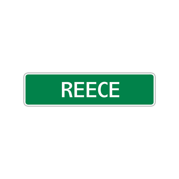 Reece Street Sign Children Name Room Plate - Sign Fever