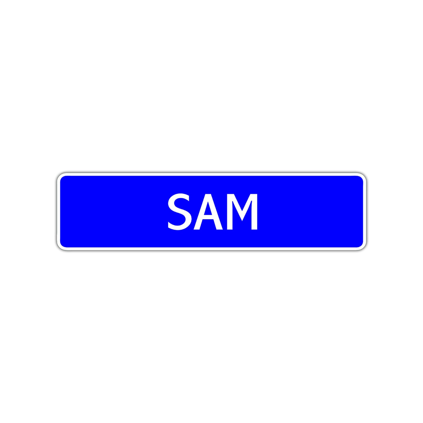 Sam Street Sign Children Name Room Plate