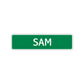 Sam Street Sign Children Name Room Plate