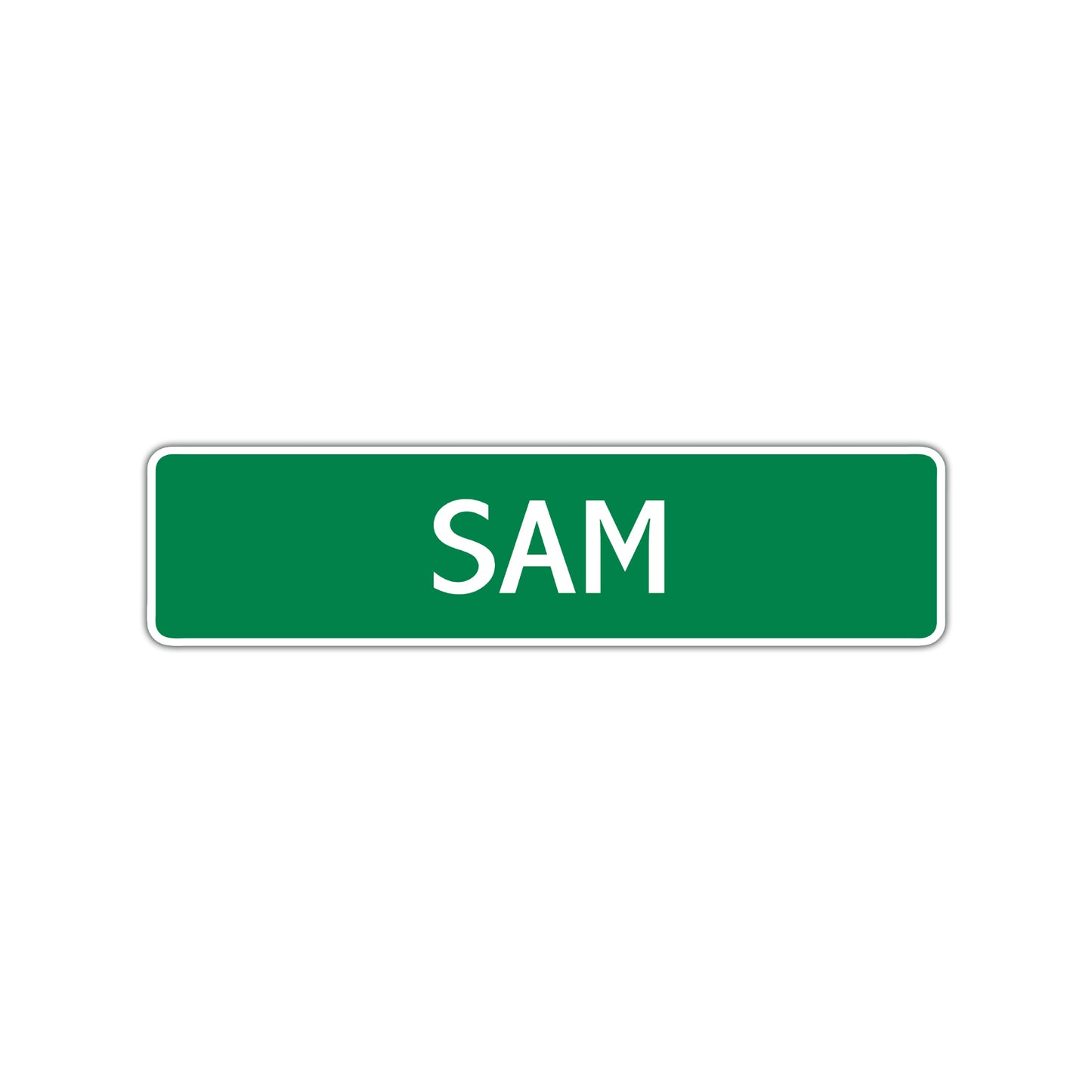 Sam Street Sign Children Name Room Plate