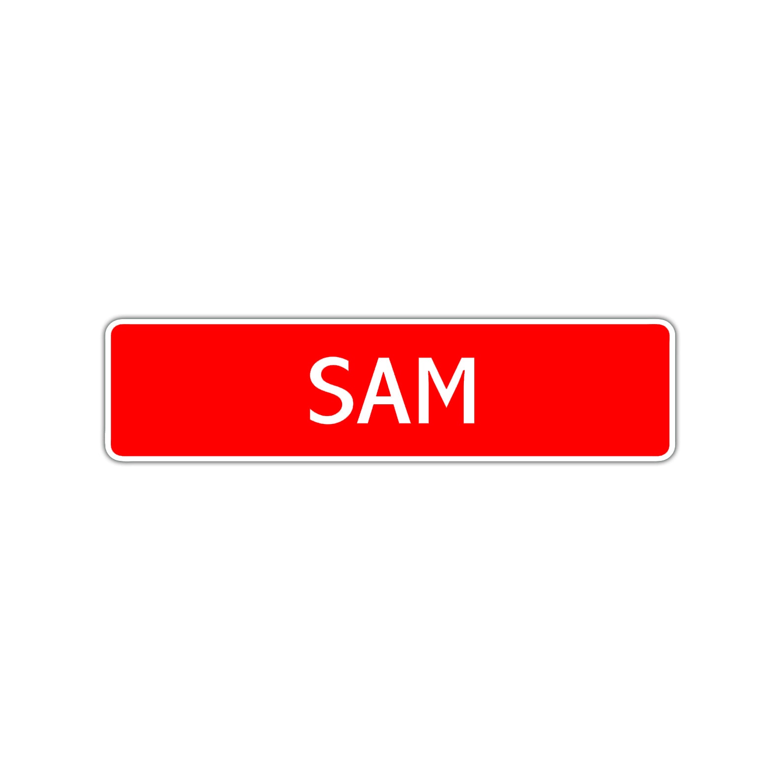 Sam Street Sign Children Name Room Plate