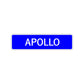 Apollo Street Sign Children Name Room Plate