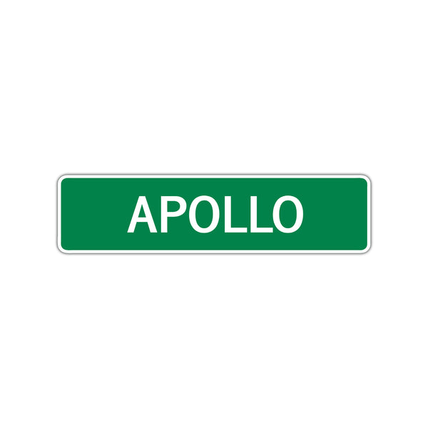 Apollo Street Sign Children Name Room Plate - Sign Fever