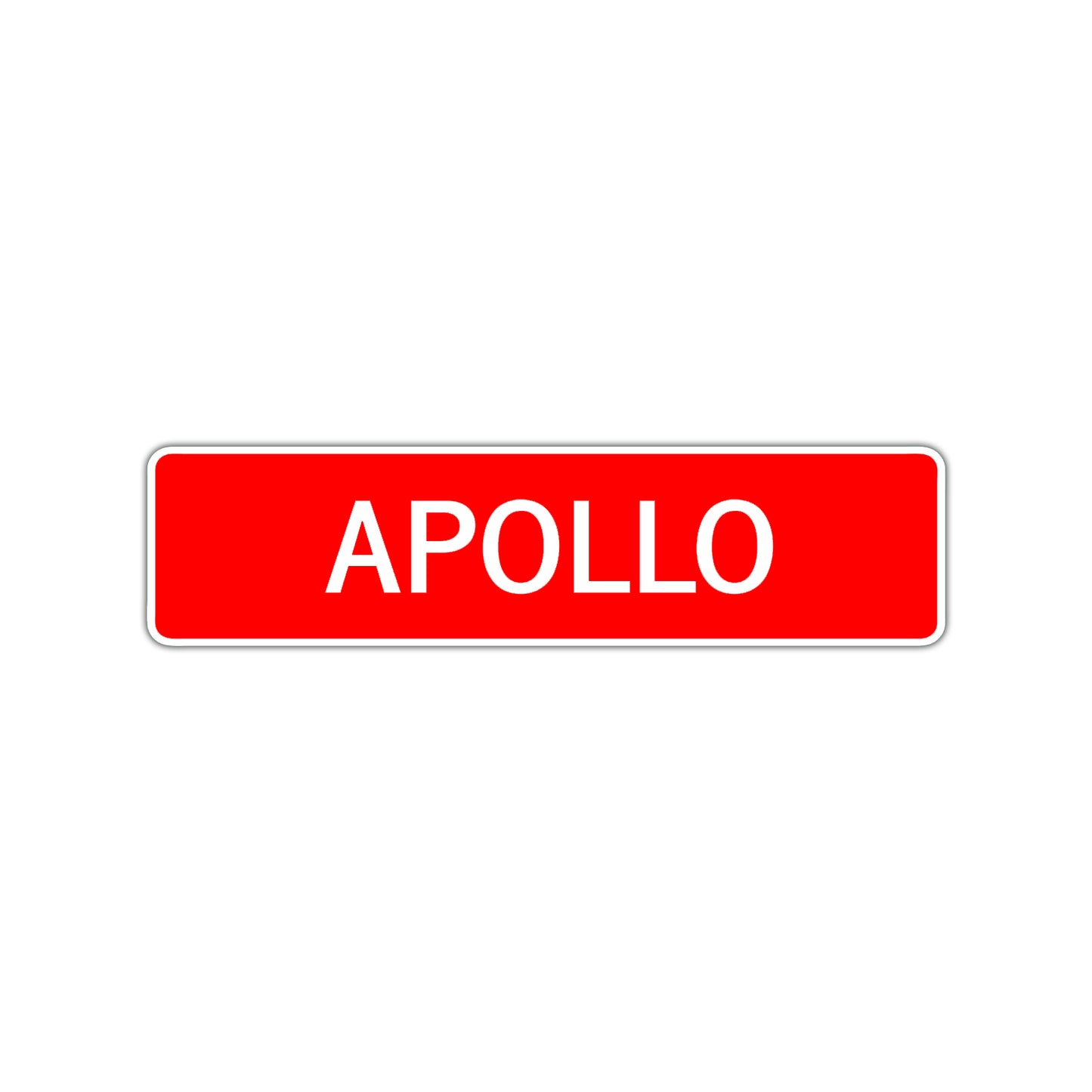 Apollo Street Sign Children Name Room Plate
