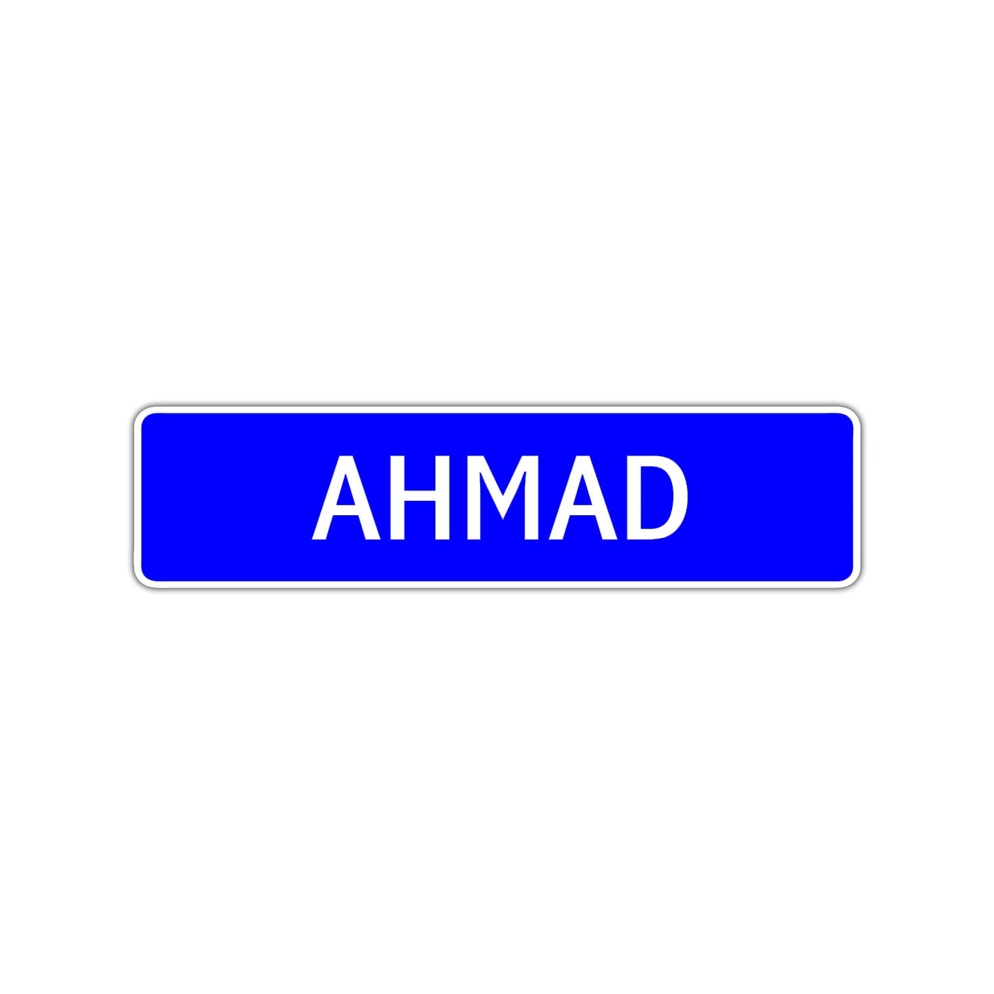 Ahmad Street Sign Children Name Room Plate