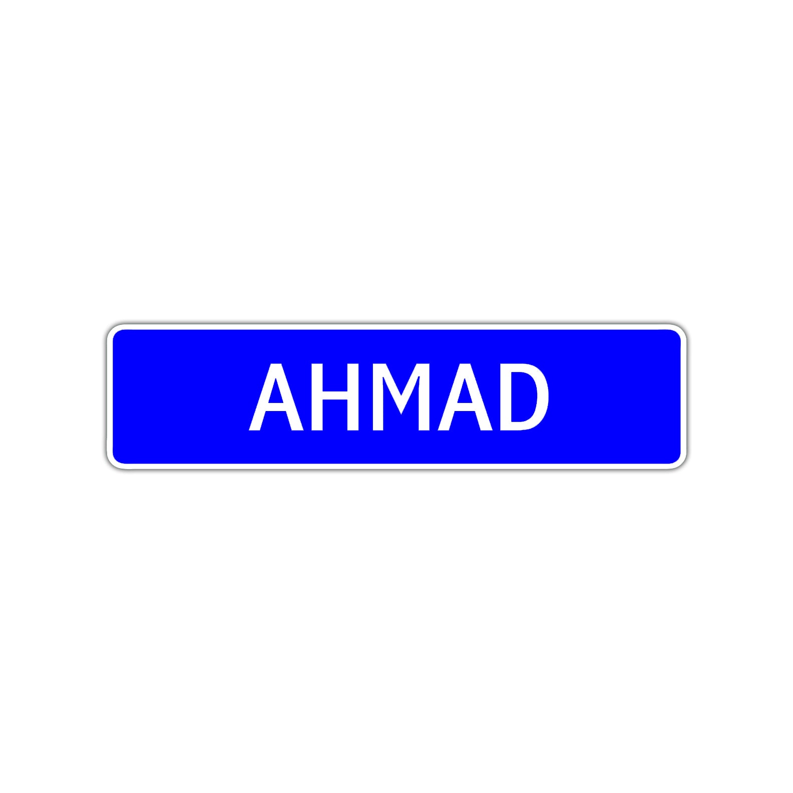 Ahmad Street Sign Children Name Room Plate